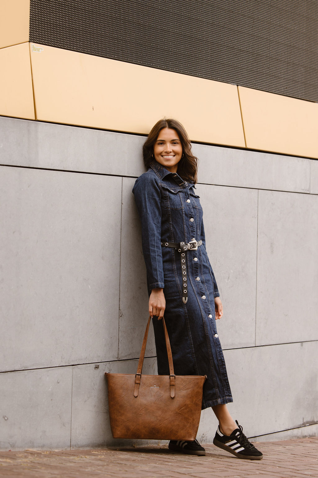 Enrico Benetti Kate shopper cognac