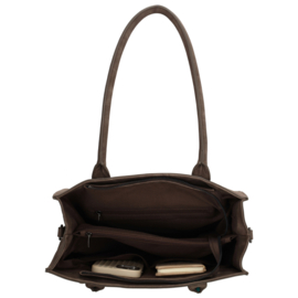 Zebra Trends Rosalyn shopper donker bruin