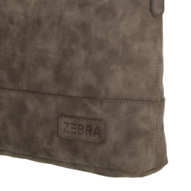 Zebra Merel schoudertas donker bruin
