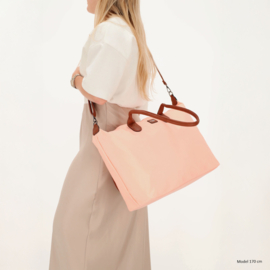 Charm London Buckingham handtas stippen licht roze