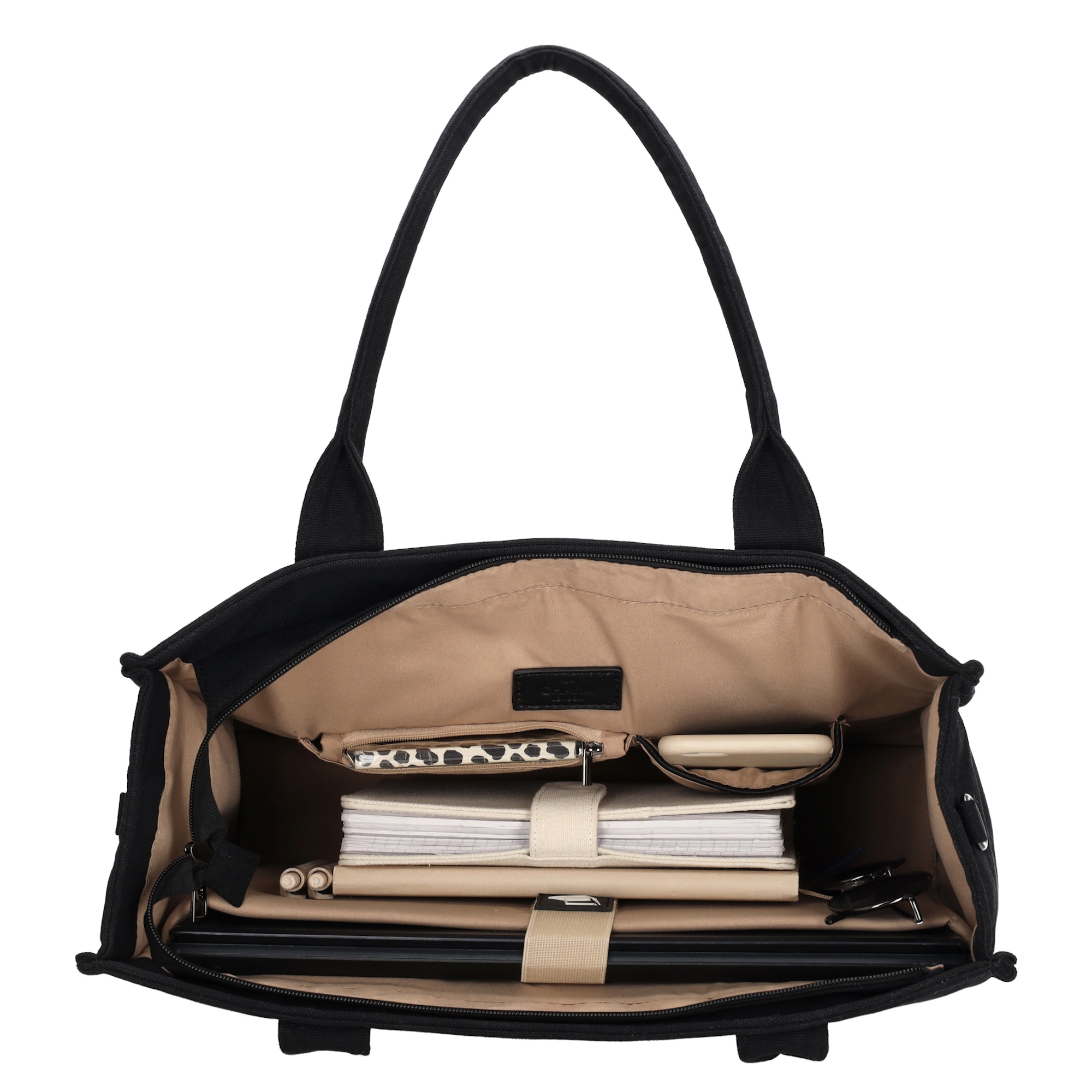 Charm London bond shopper zwart