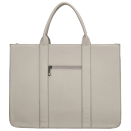 Charm London Princeton laptoptas licht grijs