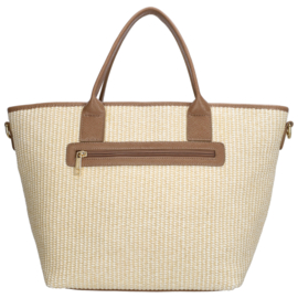 Charm London shopper Cadorna licht taupe
