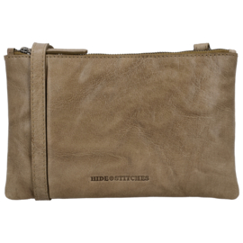 Hide & Stitches Westland schoudertas zand