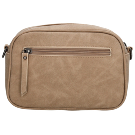Beagles Malaga schoudertas licht taupe
