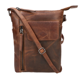 Leather Design schoudertas hunter