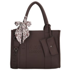 Charm London bond shopper donker bruin