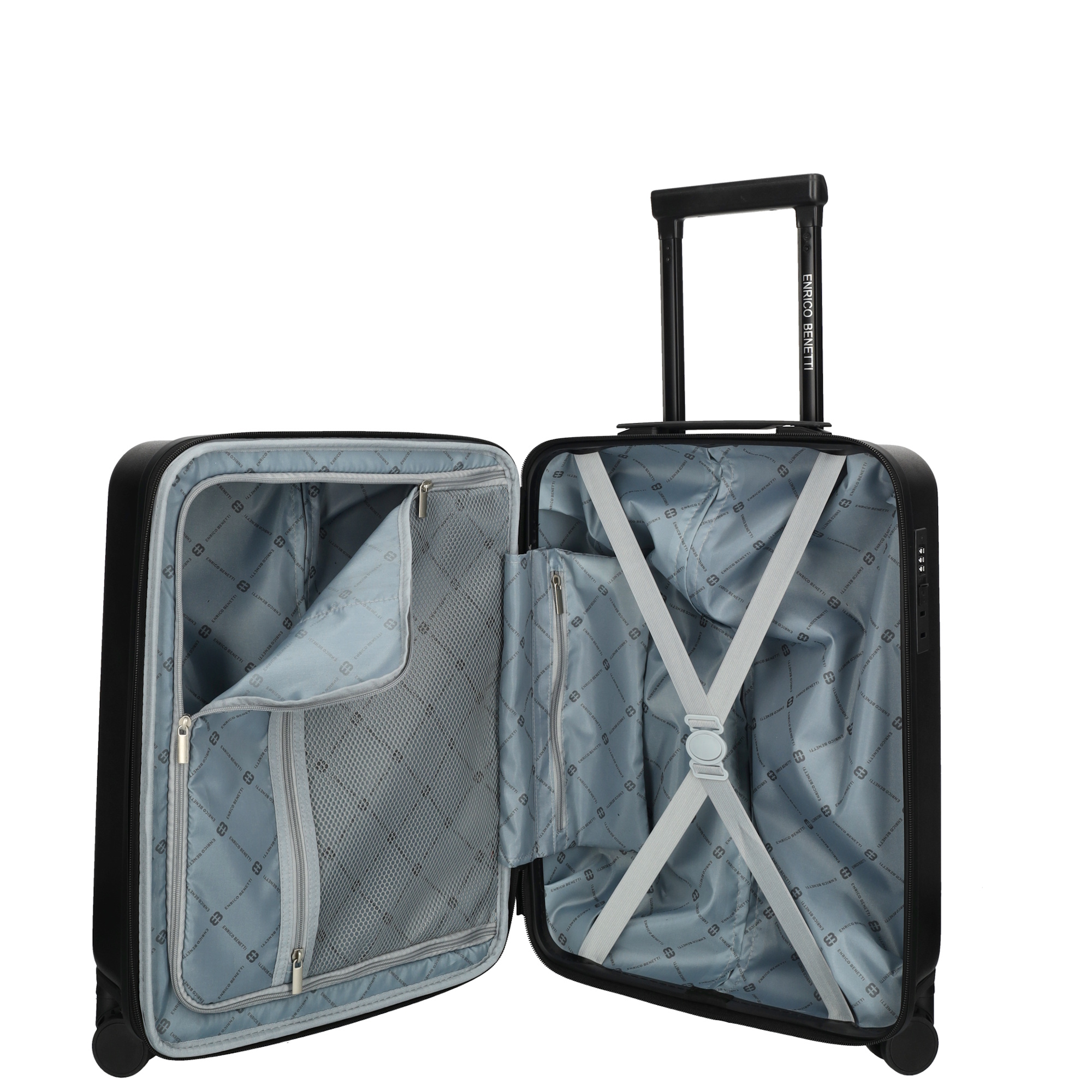 Enrico Benetti Portland reiskoffer 50 cm zwart