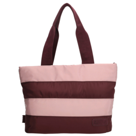 Zebra Trends Elske shopper streep bordeaux oud roze