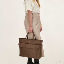 Charm London Cambridge laptoptas mokka