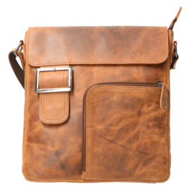Leather Design schoudertas hunter