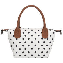 Charm London Buckingham handtas stippen zwart wit