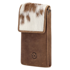 Hide & Stitches Yellowstone telefoontasje bruin/wit