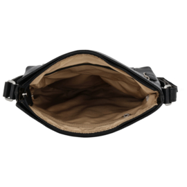 Hide & Stitches Mississppi schoudertas zwart