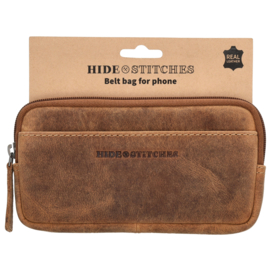 Hide & Stitches Idaho telefoontasje bruin