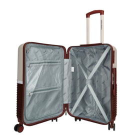 Enrico Benetti Princetown koffer 65 cm bordeaux-roze