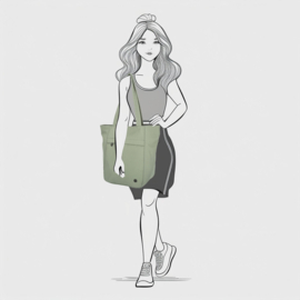 Enrico Benetti Tessa shopper dusky green