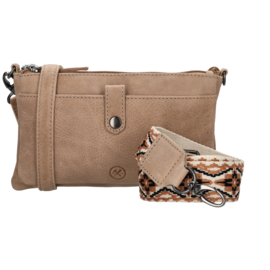 Hide & Stitches Westland schoudertas zand