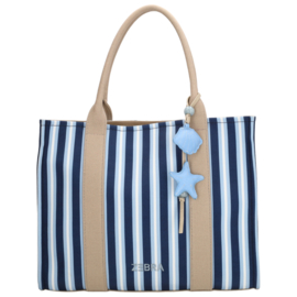 Zebra Trends Mira shopper middenblauw