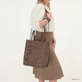 Zebra Trends Rosalyn shopper donker bruin
