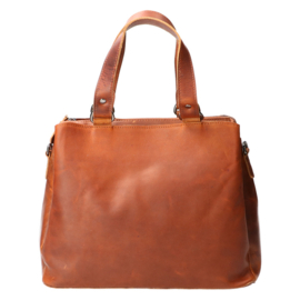 Leather Design handtas natural