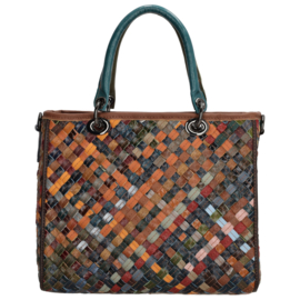 Beagles Treccia multi colour lederen handtas