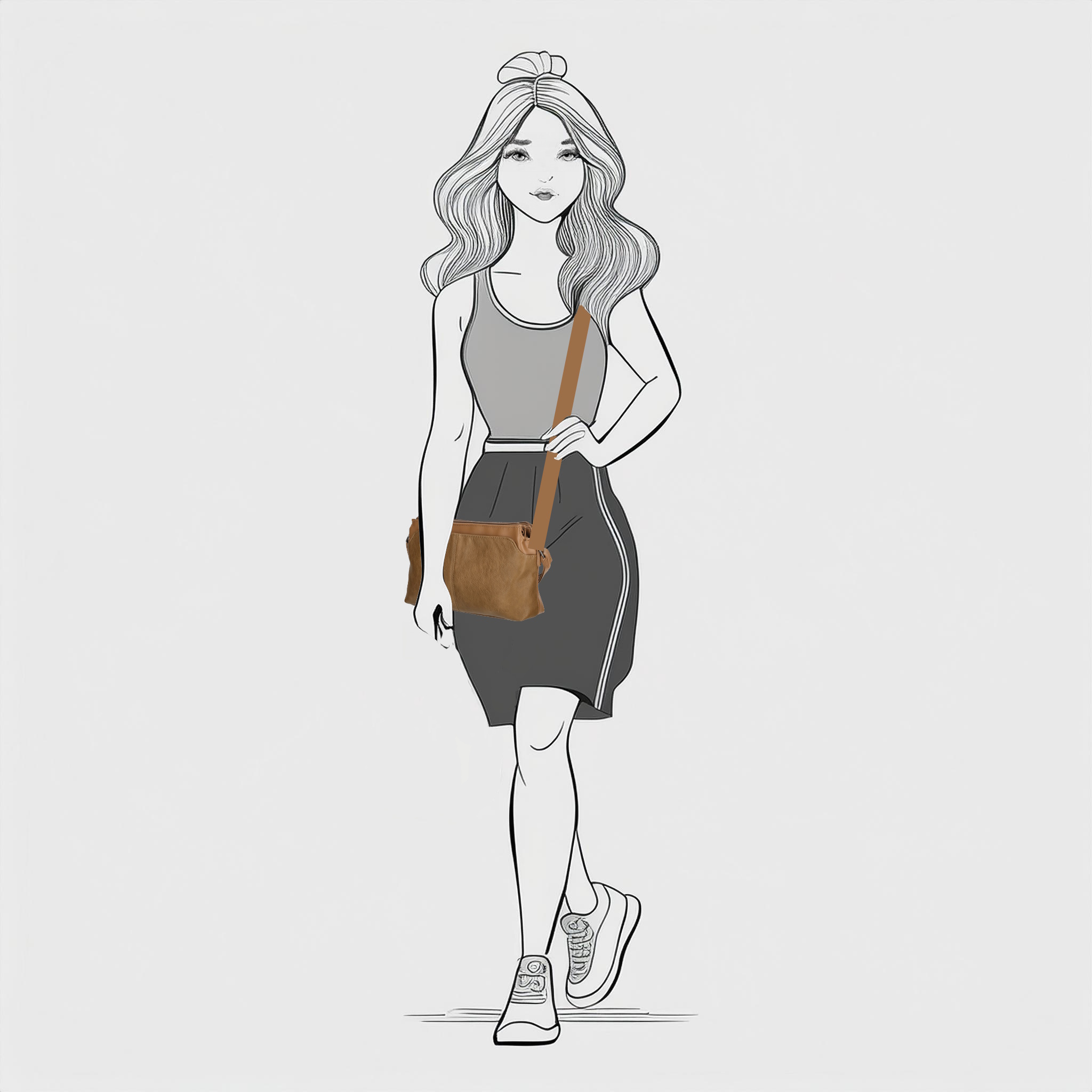 Enrico Benetti Yvonne crossbody tas camel