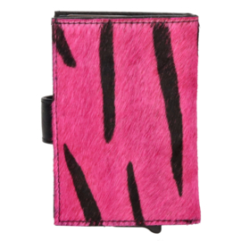 Hide & Stitches Wallowa safety wallet roze zebra