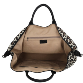 Charm London Buckingham reistas luipaard beige