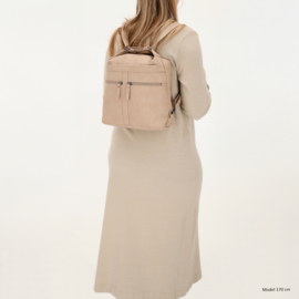 Beagles Majorca schouder/rugtas licht taupe