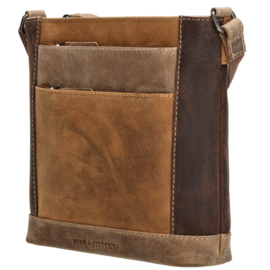 Hide & Stitches Himalaya schoudertas bruin