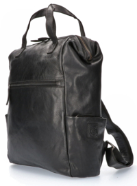 Leather Design rugzak zwart