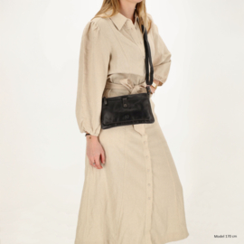 Hide & Stitches Westland schoudertas zwart