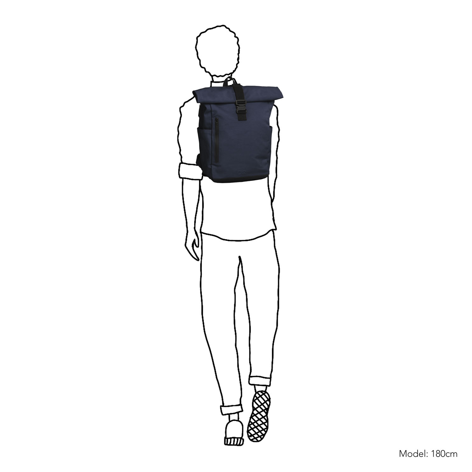 Daniel Ray Rolltop Rugtas XL Wangaratta navy