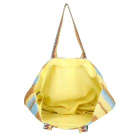 Enrico Benetti Marbella rieten strandtas multicolor-3