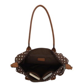 Charm London Buckingham handtas stippen zwart - wit