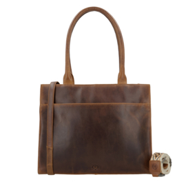Hide & Stitches Next Navajo laptoptas bruin
