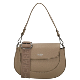 Charm London Montmarte schoudertas taupe