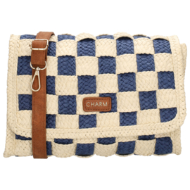 Charm London Cornwall schoudertas blauw