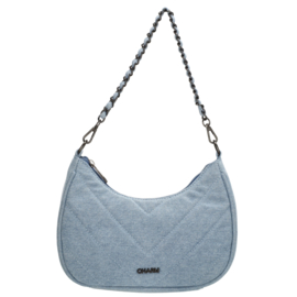 Charm London Hollywood schoudertas midden blauw