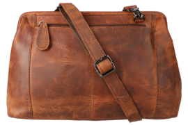 Leather Design schouder beugeltas hunter
