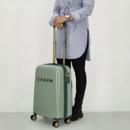 Charm london Travel koffer licht groen