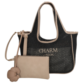 Charm London Shoreditch shopper zwart