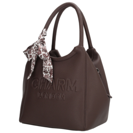 Charm London bond street handtas donker bruin