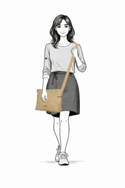 Enrico Benetti Roxy schoudertas taupe