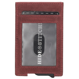 Hide & Stitches Idaho safety wallet rood