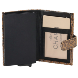 Charm London Camberwell safety wallet goud leopard