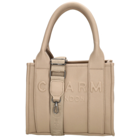 Charm London bond handtas natuur zand
