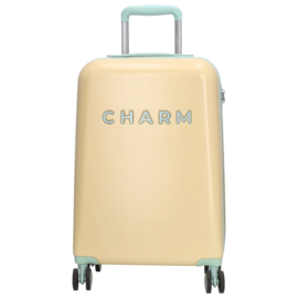 Charm london Travel koffer zachtgeel