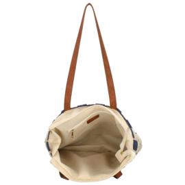 Charm London Cornwall schoudertas blauw